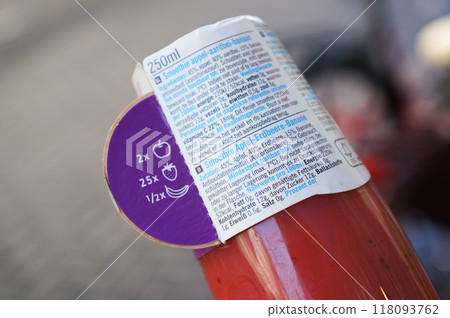 草莓汁成分等的說明 草莓汁成分等的說明 118093762