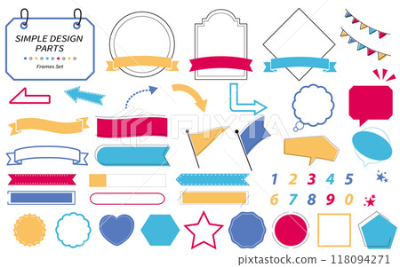 Easy-to-use simple and fashionable frame set pop color Easy-to-use simple and fashionable frame set pop color 118094271