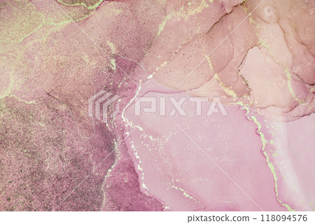 Soft pink and lavender abstract art piece with flowing textures and subtle golden accents, ideal for modern decor and backgrounds Soft pink and lavender abstract art piece with flowing textures and subtle golden accents, ideal for modern decor and backgrounds 118094576