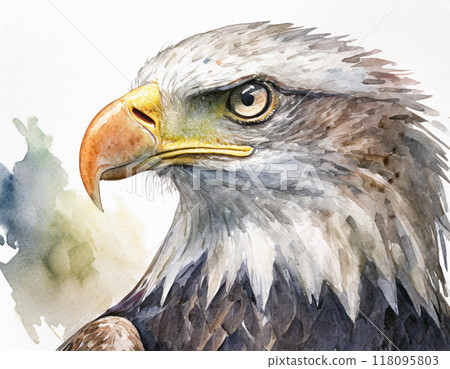 禿鷹畫水彩 禿鷹畫水彩 118095803
