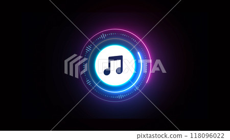 Hologram audio spectrum 118096022