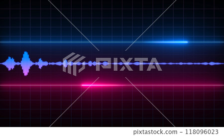 Hologram audio spectrum 118096023