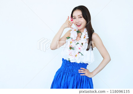 跳草裙舞的女人 118096135