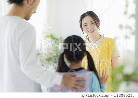 After-school care teacher and elementary school students After-school care teacher and elementary school students 118096233