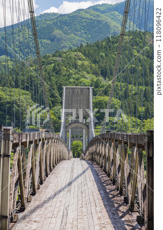 桃助橋，又稱桃橋，橫跨日本長野縣木曾郡南木曾町的木曾川 118096422
