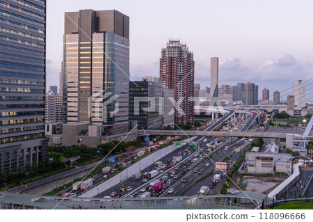 《東京》夜間首都高速灣岸線/台場地區 《東京》夜間首都高速灣岸線/台場地區 118096666