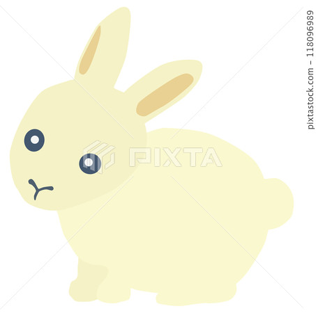 Simple rabbit illustration vector material 118096989