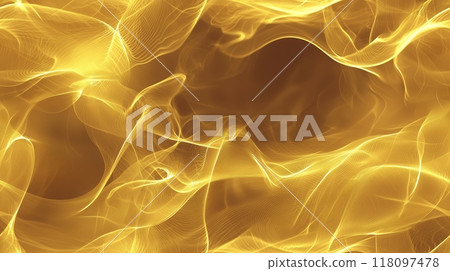 Abstract golden background with swirling smoke shapes. Abstract golden background with swirling smoke shapes. 118097478