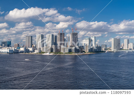 東京灣區塔樓大廈的“東京”風光 東京灣區塔樓大廈的“東京”風光 118097593