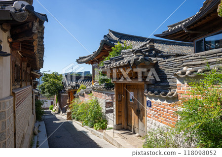 韓國首爾北村韓屋村 韓國首爾北村韓屋村 118098052