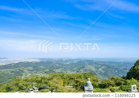 從粟嶽山茶草場眺望的風景（靜岡縣） 118098125