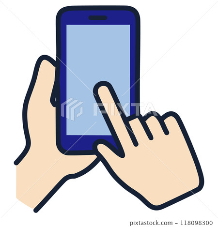 Operate the smartphone Operate the smartphone 118098300