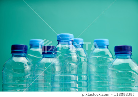 A step towards sustainability, water bottles for recycling A step towards sustainability, water bottles for recycling 118098395