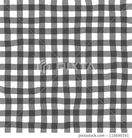 Black Gingham Check Hand Drawn Background Overlay Black Gingham Check Hand Drawn Background Overlay 118098591