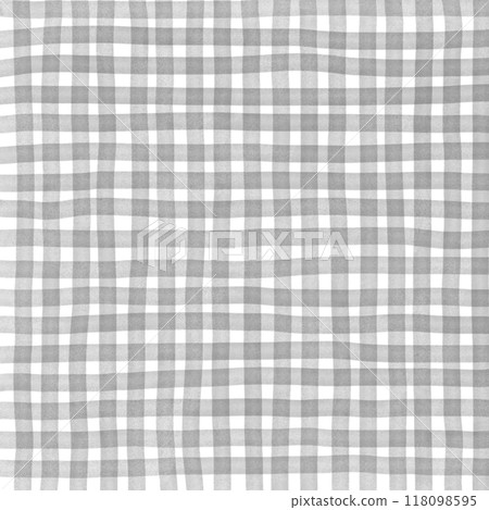 Black Gingham Check Hand Drawn Background Overlay 118098595