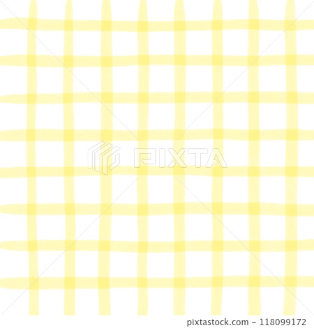 Yellow Plaid Hand Drawn Background Overlay 118099172