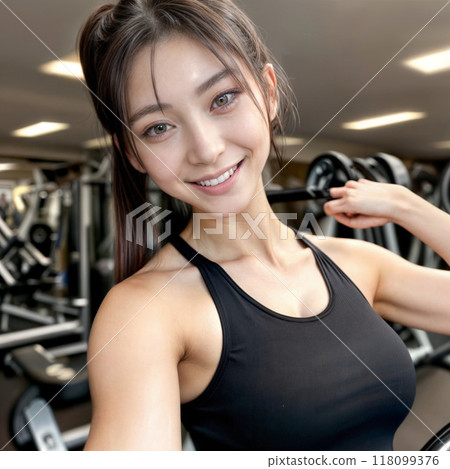 在健身房裡的女人 118099376