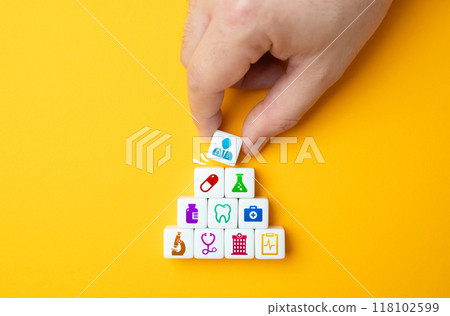 Creating an effective medical system. Medicine and healthcare. Providing comprehensive insurance that covers medical expenses, treatments, and hospitalization costs. 118102599