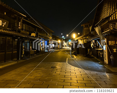 Inuyama, Aichi Prefecture Inuyama Castle and castle town seen in the distance (night) Inuyama, Aichi Prefecture Inuyama Castle and castle town seen in the distance (night) 118103621