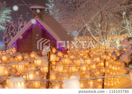 Hokkaido Hiroo Santa Land Winter Illumination Hokkaido Hiroo Santa Land Winter Illumination 118103780