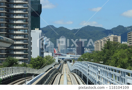 Kobe New Transit Port Liner tracks Kobe New Transit Port Liner tracks 118104109