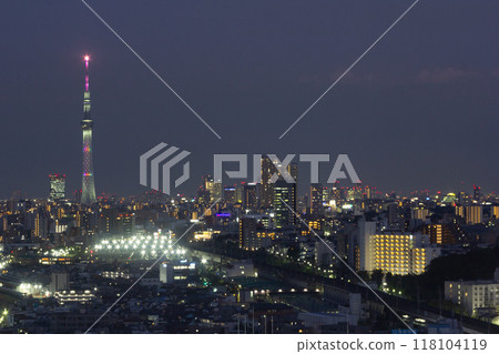 Night view image of Tokyo Night view image of Tokyo 118104119