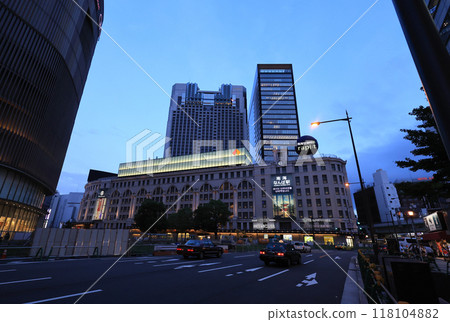 Nankai Namba Station and Takashimaya at dusk Nankai Namba Station and Takashimaya at dusk 118104882