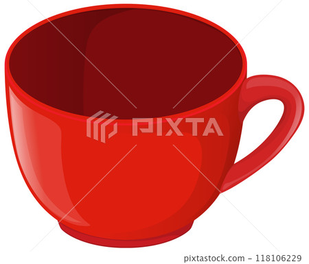 Red Ceramic Coffee Cup 118106229
