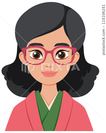 Woman in Traditional Costume with Glasses Woman in Traditional Costume with Glasses 118106281