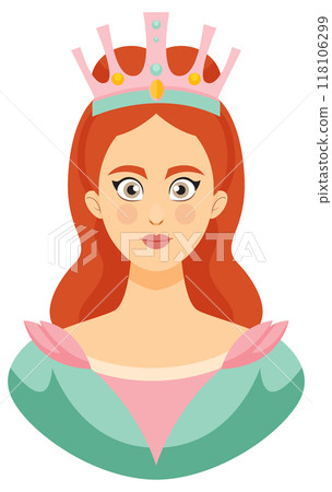 Elegant Queen with Red Hair Elegant Queen with Red Hair 118106299