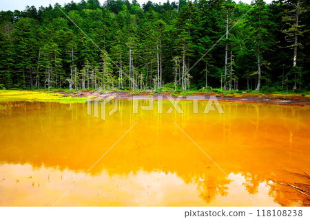 Hokkaido in summer, Onneto campsite, campsite, solo camping, lakeside campsite, silent lake, morning mist Hokkaido in summer, Onneto campsite, campsite, solo camping, lakeside campsite, silent lake, morning mist 118108238