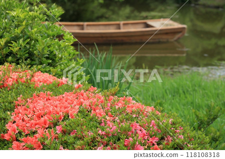 入梅栗林公園(六月初,杜鵑花和日本船) 入梅栗林公園(六月初,杜鵑花和日本船) 118108318