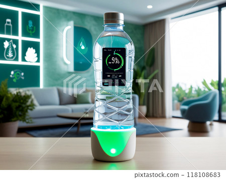 A model of a water bottle of the future 118108683