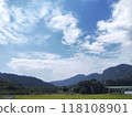 blue sky over the mountains 118108901