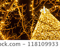 golden Christmas tree 118109933