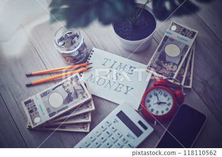 時間和金錢的商業形象 118110562