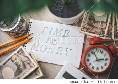 時間和金錢的商業形象 118110564