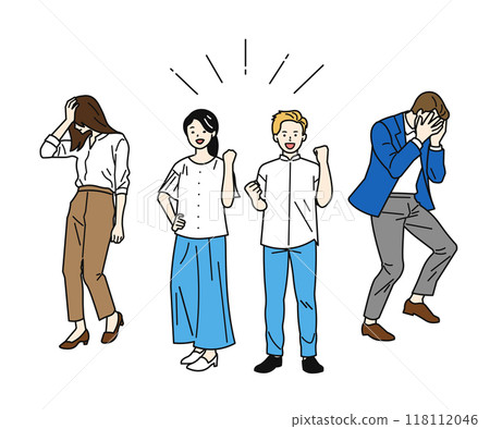 Shocked Business People_Winners and Losers Shocked Business People_Winners and Losers 118112046