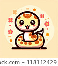 Cute snake icon 118112429