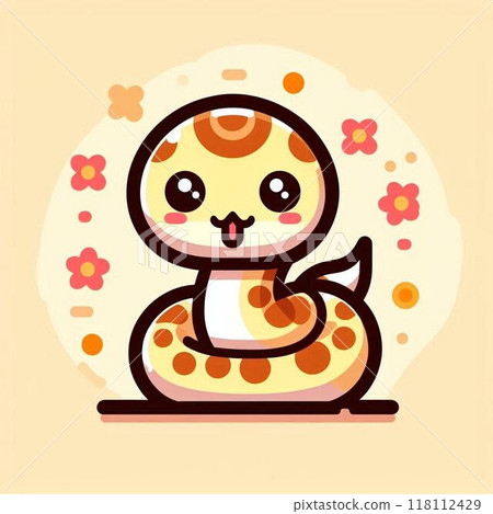 Cute snake icon Cute snake icon 118112429