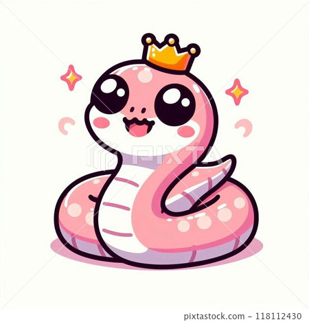 Cute snake icon 118112430