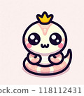 Cute snake icon 118112431