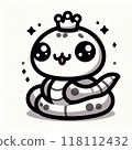 Cute snake icon 118112432