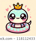 Cute snake icon 118112433