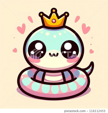 Cute snake icon 118112433