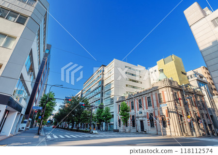 Kyoto cityscape: Karasuma Takoyakushi intersection 118112574