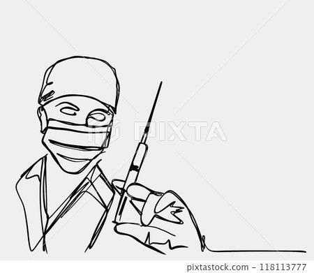 A skilled healthcare professional is responsible for administering a vaccine to patients 118113777