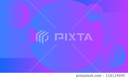 illustration magenta blue and pink circle with gradient color abstract background 118114045