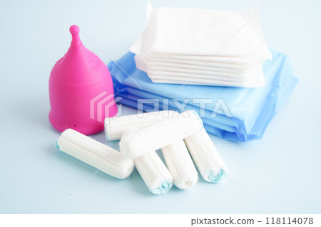 Sanitary hygiene set for women menstrual period cycle protection. 118114078
