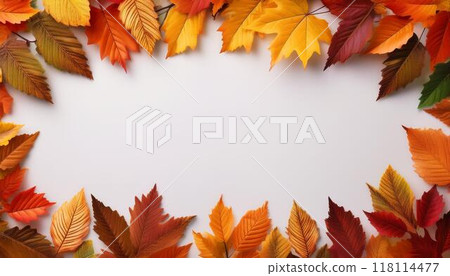 秋天的葉子框架 秋天的葉子框架 118114477